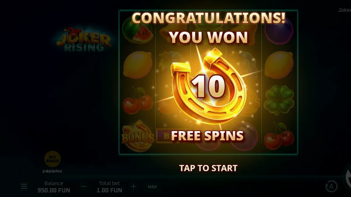 Joker Rising سلاٹ گیم کا بصری منظر اور نیون تھیم