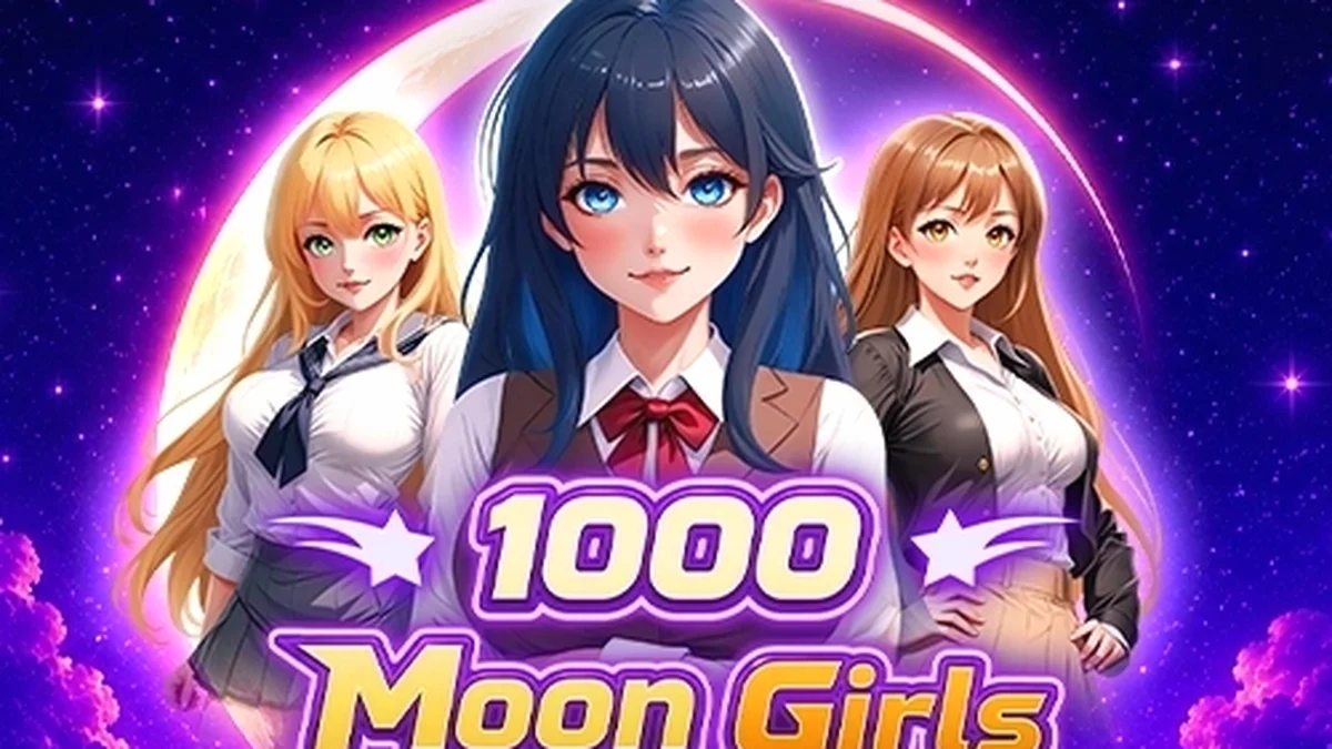 1000 Moon Girls سلاٹ گیم کا منظر